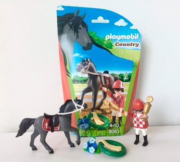 PlayMOBIL Country 9261 Jockey, Compleet set beschikbaar voor biedingen
