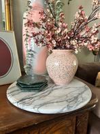 Plateau marmer grijs/wit vintage, Ophalen of Verzenden