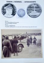 Erwin Rommel Afrikakorps Medaille + 2 photo's, Verzenden, Landmacht, Duitsland, Lintje, Medaille of Wings