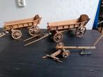 Houten  Boerderij Wagens en Ploeg, Hobby en Vrije tijd, Modelbouw | Overige, Ophalen of Verzenden, Gebruikt, 1:32 tot 1:50