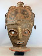 260238 Zeldzame Afrikaans Mungenda helm dans Chokwe masker, Antiek en Kunst, Ophalen of Verzenden