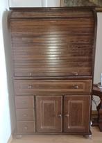 Computerkast, rolluik, kantoorkast, thuiswerken, eikenhout, Ophalen, Gebruikt