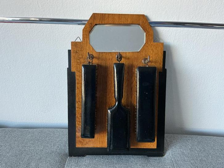 Vintage Art Deco Kledingborstel Set met Spiegel, Antiek en Kunst, Antiek | Overige Antiek, Ophalen of Verzenden
