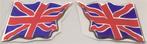 Union Jack vlag 3D doming sticker set #2, Verzenden