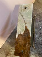 Vintage messing lectuurbak met rookglas onyx marmer, Huis en Inrichting, Ophalen, Gebruikt