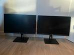 2 HP computer beeldschermen, Computers en Software, Monitoren, Gaming, Gebruikt, IPS, In hoogte verstelbaar