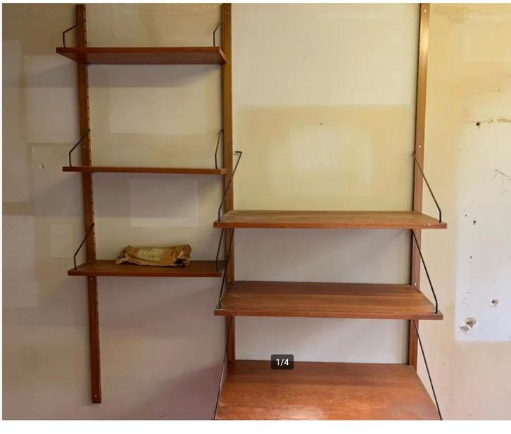 retro Poul cadovius Royal wandsysteem wandkast boekenkast, Verzamelen, Retro, Huis en Inrichting, Ophalen