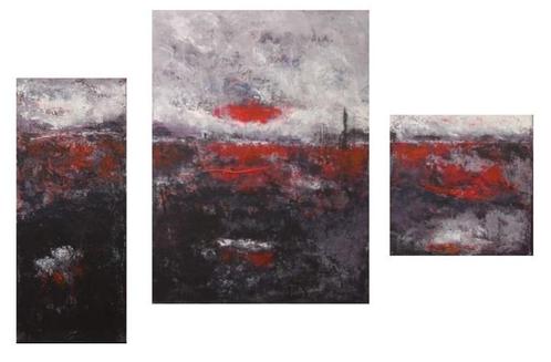 Abstract drieluik 'Escape', Antiek en Kunst, Kunst | Schilderijen | Abstract, Ophalen