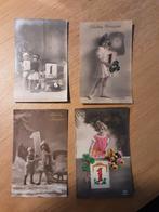 3 Oude ansichtkaarten  Nieuwjaar 1 januari, Verzamelen, Ansichtkaarten | Themakaarten, Ophalen of Verzenden, Voor 1920