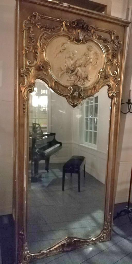 Barok spiegel, Huis en Inrichting, Woonaccessoires | Spiegels, Gebruikt, 100 tot 125 cm, 200 cm of meer, Rechthoekig, Ophalen