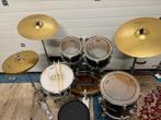 Drumstel Basix - Compleet met bekkenset!, Muziek en Instrumenten, Percussie, Ophalen, Zo goed als nieuw, Trommel
