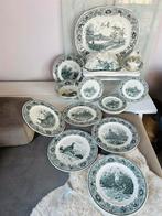 Masons Gamebirds petrol jacht servies izgst, Antiek en Kunst, Ophalen