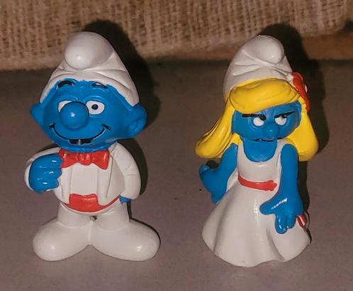Aparte smurfen figuren tuxedo + gown 2.0216+2.0217 Schleich, Verzamelen, Smurfen, Zo goed als nieuw, Poppetje, Figuurtje of Knuffel