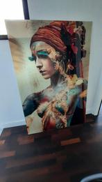 Mooie glasschilderij, maatvoering 120x180 cm, Antiek en Kunst, Kunst | Schilderijen | Abstract, Ophalen of Verzenden