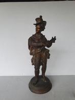 bronzen beeld van een jager - niet massief - hoogte 25 cm, Ophalen of Verzenden, Brons