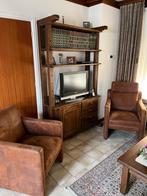 Massief Eiken Kaaskast / Boekenkast, Ophalen, Gebruikt, 100 tot 150 cm, Eikenhout