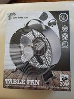 Nieuwe tafel bureau ventilator gun metal, Ophalen of Verzenden, Nieuw, Tafelventilator