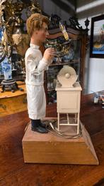 Elektrich bewegende antieke etalage automaat, Ophalen