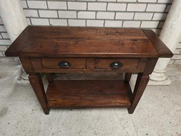 === Sidetable Oud Teak === beschikbaar voor biedingen