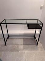 Ikea bureau salon- toilettafel, Ophalen, 50 tot 100 cm, Glas, Zo goed als nieuw