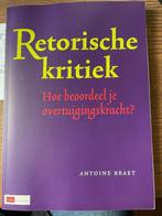 Retorische kritiek boek, Verzenden, Nieuw, Antoine Braet, Overige wetenschappen