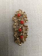 Vintage vergulde ( doublé) grote hanger met doublé ketting, Ophalen of Verzenden