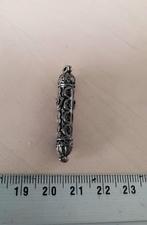 Mooie zilveren Mezoeza hanger Joods zilver 925, Gebruikt, Overige voorstellingen, Ophalen of Verzenden, Zilver