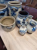 Grote Set Keulse Potten & Kruiken | Blauw Decor, Ophalen of Verzenden