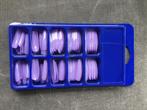 Nieuwe doos met paarse press on nails, Ophalen of Verzenden, Nieuw, Paars, Handen en Nagels