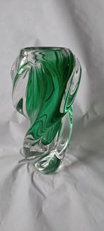 Glazen vaas groen propeller van Josef Hospodka, Ophalen of Verzenden