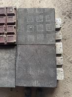 Rubberen tegels 50x50x8 +/- 46 stuks, Tuin en Terras, Tegels en Klinkers, Ophalen, Gebruikt, Rubber, 10 m² of meer