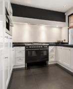 Boretti gasfornuis met 2 ovens, frytop zwart/roestvrijstaal, Huis en Inrichting, Keuken | Complete keukens, Ophalen, Gebruikt