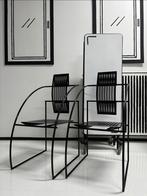 2x Vintage Quinta Alias Mario Botta stoelen, Huis en Inrichting, Stoelen, Ophalen, Gebruikt, Twee, Zwart