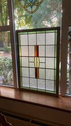 Fraaie antiek glas in lood raam in kathedraal glas, Doe-het-zelf en Verbouw, Glas en Ramen, Ophalen, Gevelraam of Ruit, Zo goed als nieuw