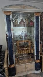Antieke glazen vitrinekast, Huis en Inrichting, Kasten | Vitrinekasten, Gebruikt, Minder dan 100 cm, 25 tot 50 cm, 50 tot 100 cm