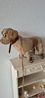 Antieke Steiff Hond op Wielen, Ophalen of Verzenden