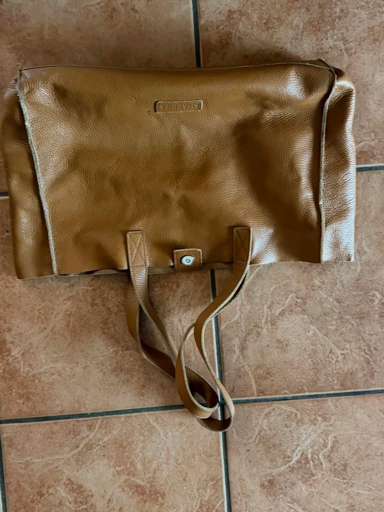 Shabbies Amsterdam leren schoudertas, Sieraden, Tassen en Uiterlijk, Tassen | Damestassen, Ophalen of Verzenden, Gebruikt, Bruin