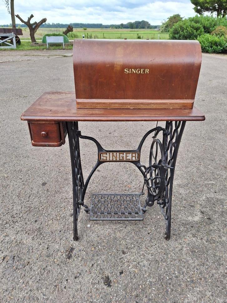 Antieke Singer trapnaaimachine, Antiek en Kunst, Antiek | Naaimachines, Ophalen
