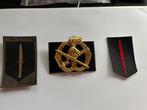 KCT baret embleem & 2 mouw emblemen, Verzamelen, Verzenden, Landmacht, Nederland, Kleding of Schoenen
