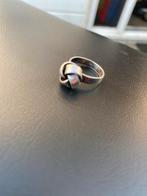 Zilveren Knoop Ring, Gebruikt, Ophalen of Verzenden, 17 tot 18, Dame of Heer