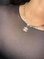 Nieuwe ketting met strass, Overige materialen, Nieuw, Ophalen of Verzenden, Zilver