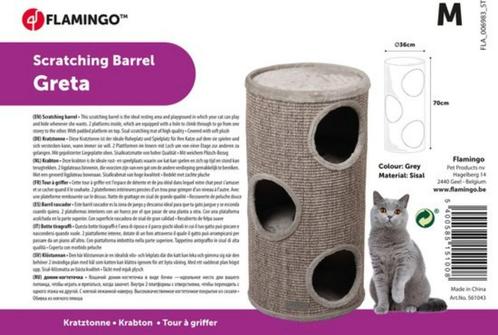 Flamingo Greta - Krabton Katten - Krabton  M 36x36x70cm, Dieren en Toebehoren, Krabmeubelen, Nieuw, Krabton, Verzenden