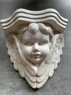 Engelen console, plateau, wit, steen, Brocante, Antiek en Kunst, Ophalen of Verzenden