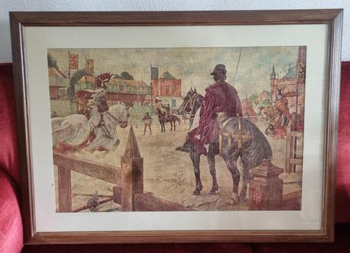 Puzzel Isings ingelijst tweegevecht in de Middeleeuwen, Boeken, Geschiedenis | Stad en Regio, Zo goed als nieuw, 15e en 16e eeuw