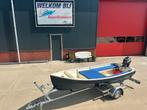Z.g.a.n sloep amigo 440 compleet met motor en trailer, Watersport en Boten, Sloepen, Tot 10 pk, Verzenden, 3 tot 6 meter, Buitenboordmotor
