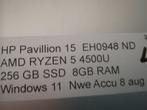 TOP HP Laptop Pavilion 15, W11pro, MsOffice 2021,nieuwe accu, Computers en Software, Windows Laptops, Met videokaart, 2 tot 3 Ghz