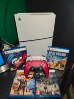 Playstation 5 Slim Disk Edition 1TB + games &2 controllers, Spelcomputers en Games, Ophalen of Verzenden, Zo goed als nieuw