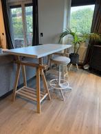 Bureau | IKEA - LAGKAPTEN / MITTBACK (incl. kruk LIDKULLEN), Ophalen, Zo goed als nieuw, Bureau