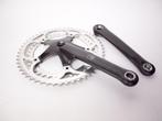 Campagnolo Athena Crankset Graphite Finish, Crankstel of Pedalen, Gebruikt, Campagnolo, Racefiets