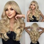 Blonde golvende pruik 74, Nieuw, Ophalen of Verzenden, Pruik of Haarverlenging